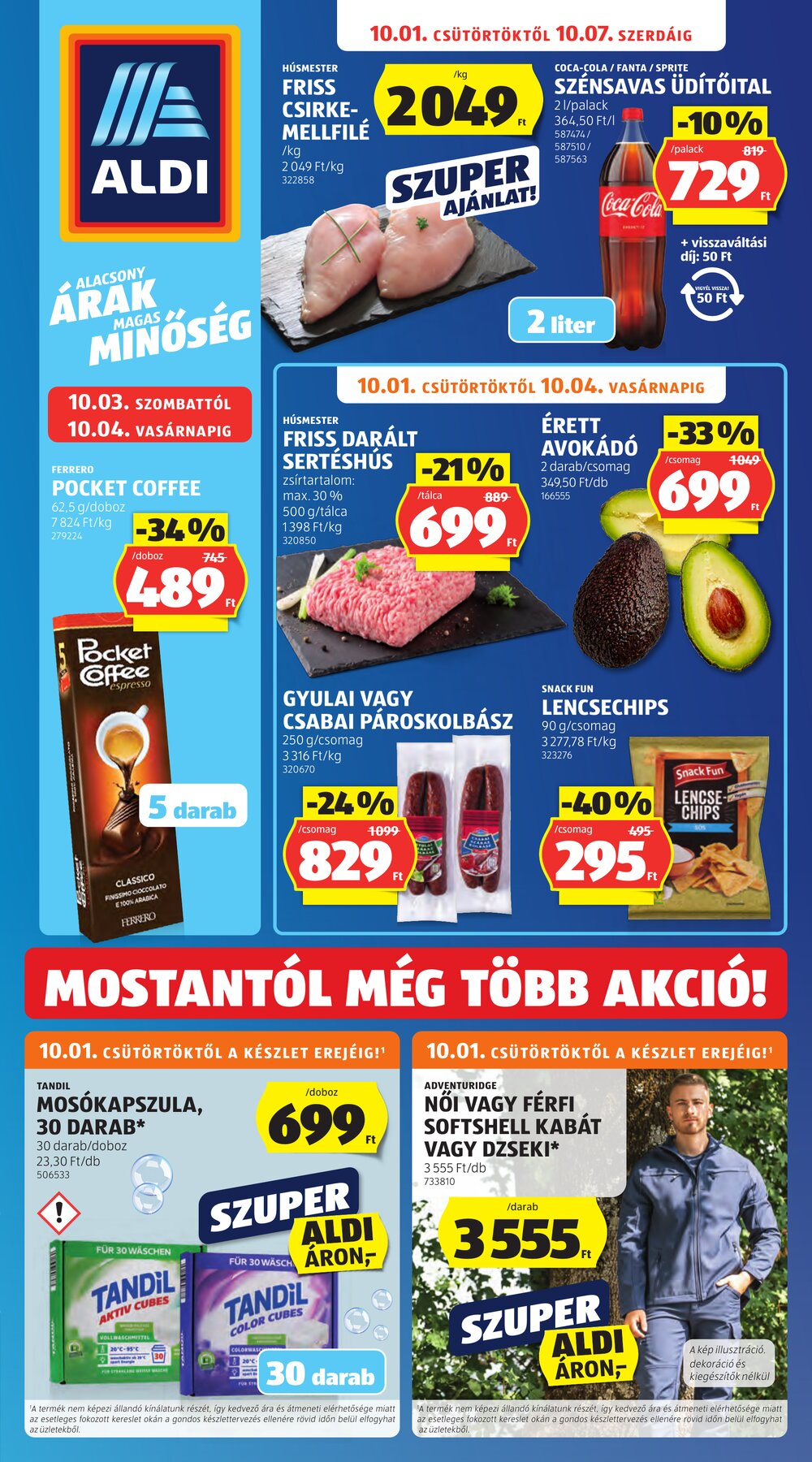 Aldi akciós újság 2026.10.01-től - 1. oldal.