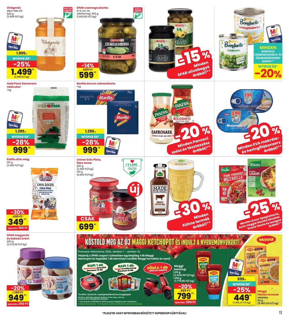 Interspar akciós újság 2026.10.01-től - 11. oldal.
