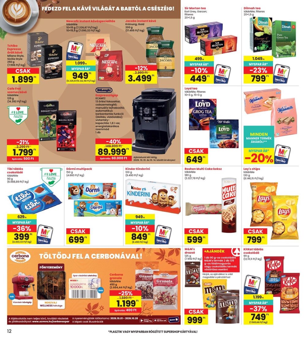 Interspar akciós újság 2026.10.01-től - 12. oldal.