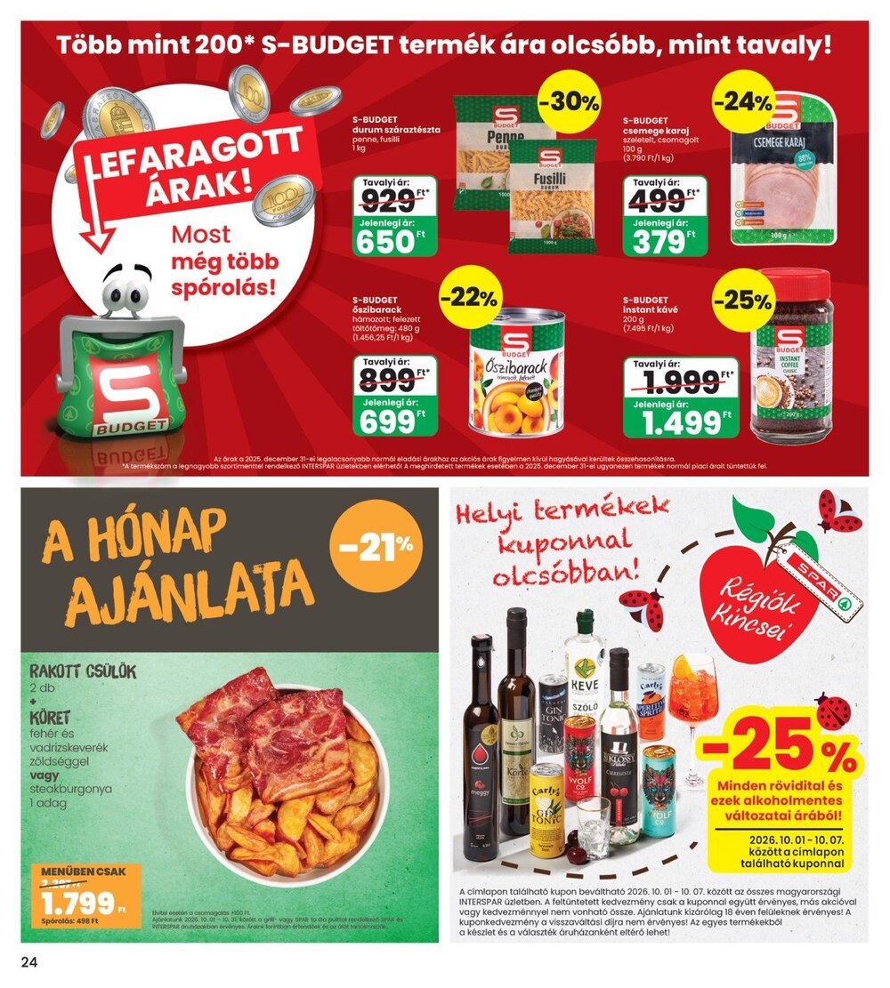 Interspar akciós újság 2026.10.01-től - 24. oldal.