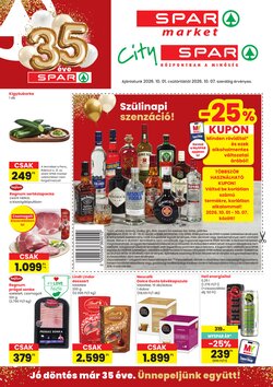 Spar Market akciós újság 2026.10.01-től