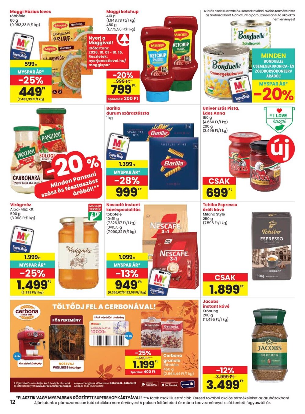 Spar akciós újság 2026.10.01-től - 12. oldal.