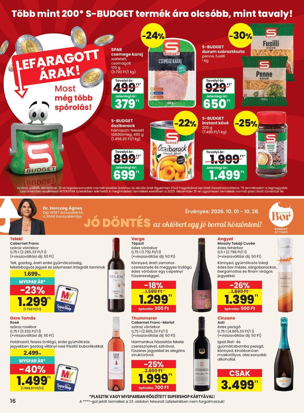 Spar akciós újság 2026.10.01-től - 16. oldal.