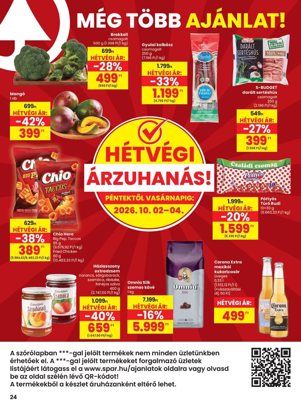 Spar akciós újság 2026.10.01-től - 24. oldal.
