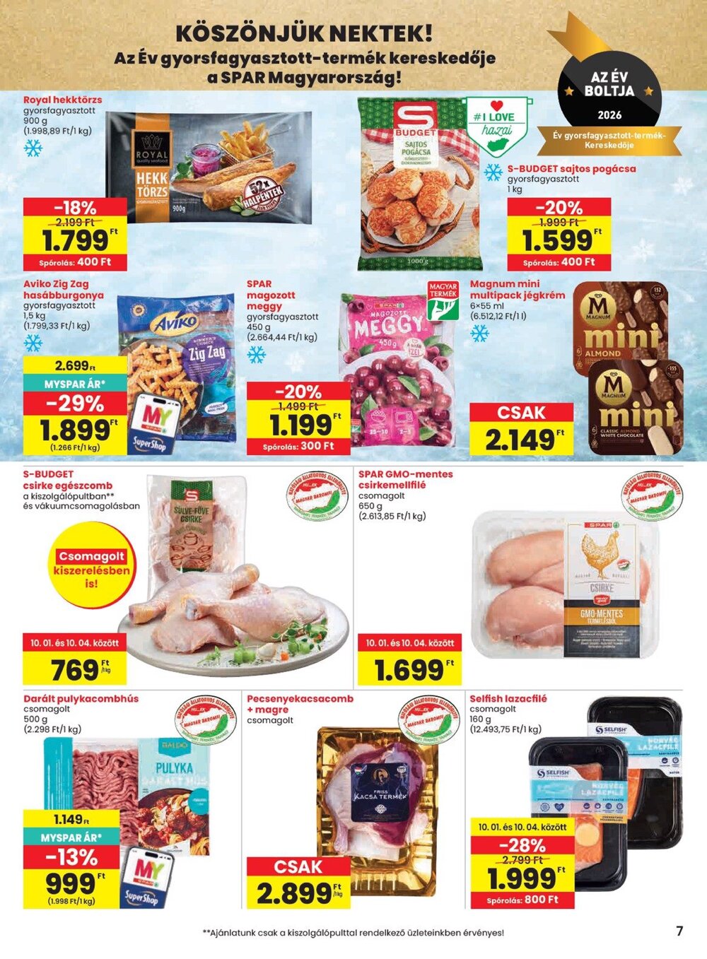 Spar akciós újság 2026.10.01-től - 7. oldal.