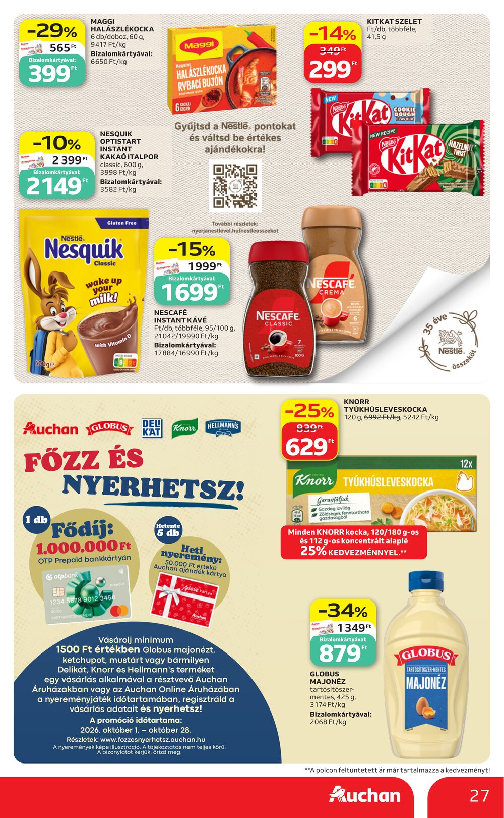 Auchan akciós újság 2026.10.01-től - 27. oldal.