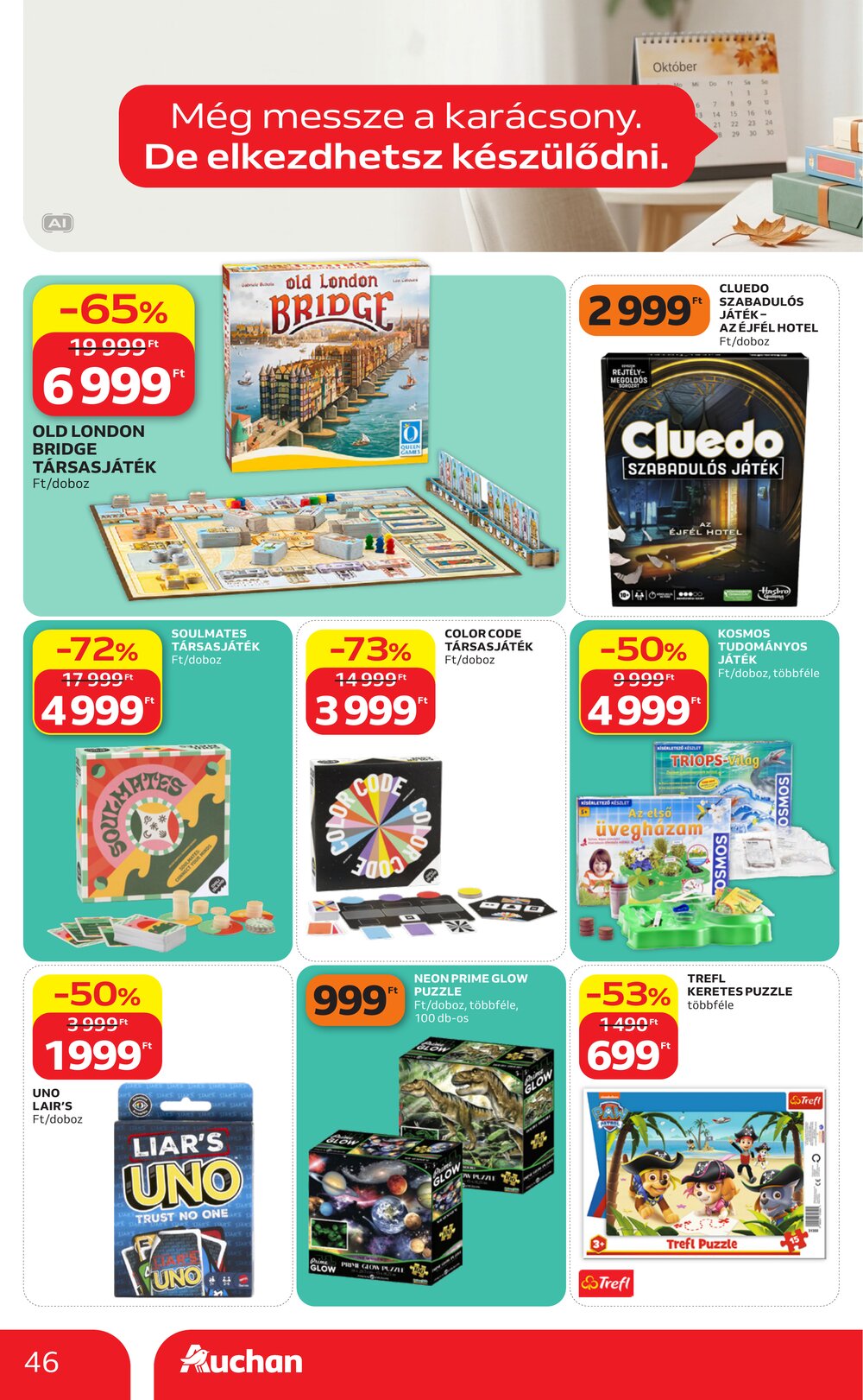 Auchan akciós újság 2026.10.01-től - 46. oldal.