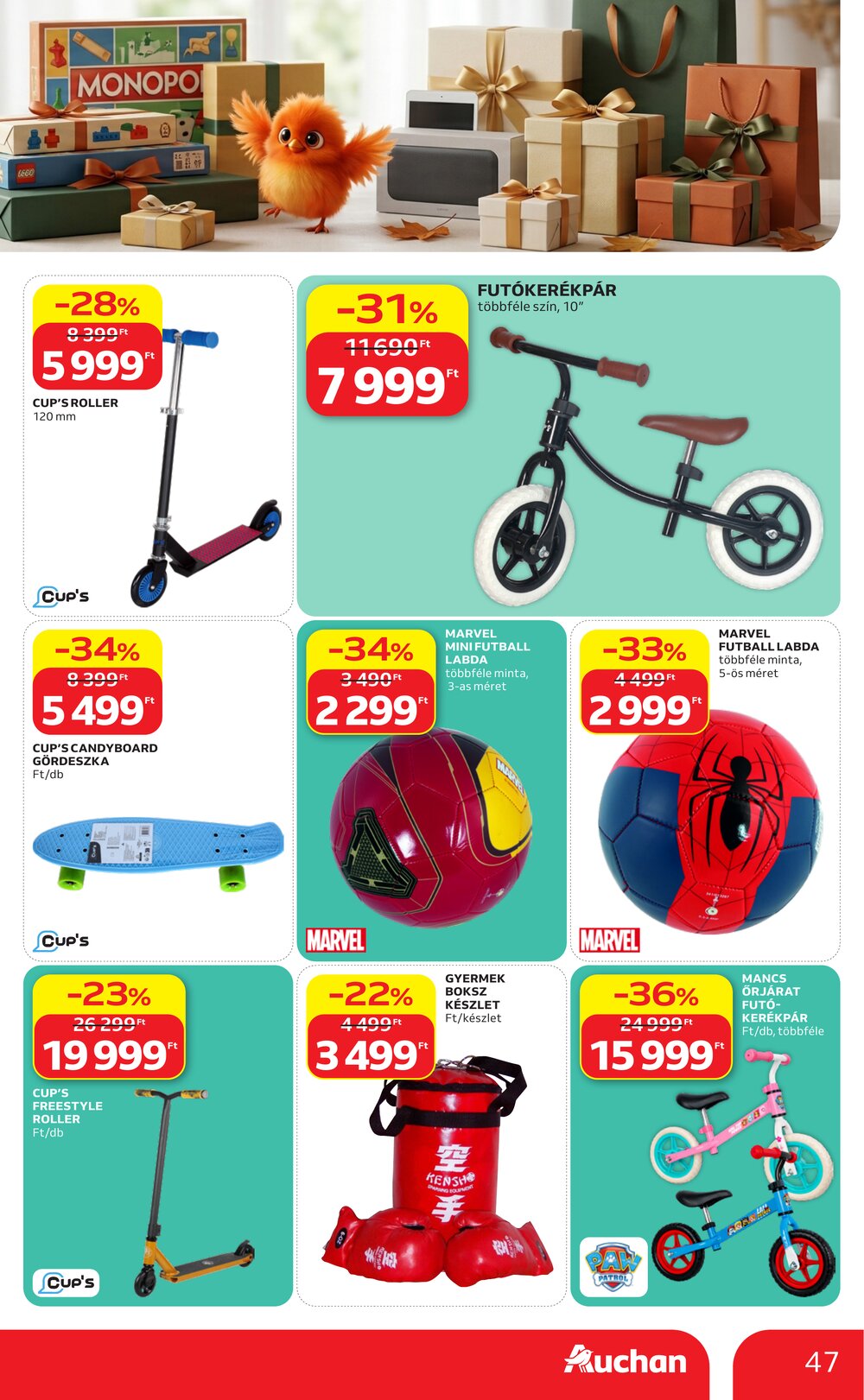 Auchan akciós újság 2026.10.01-től - 47. oldal.