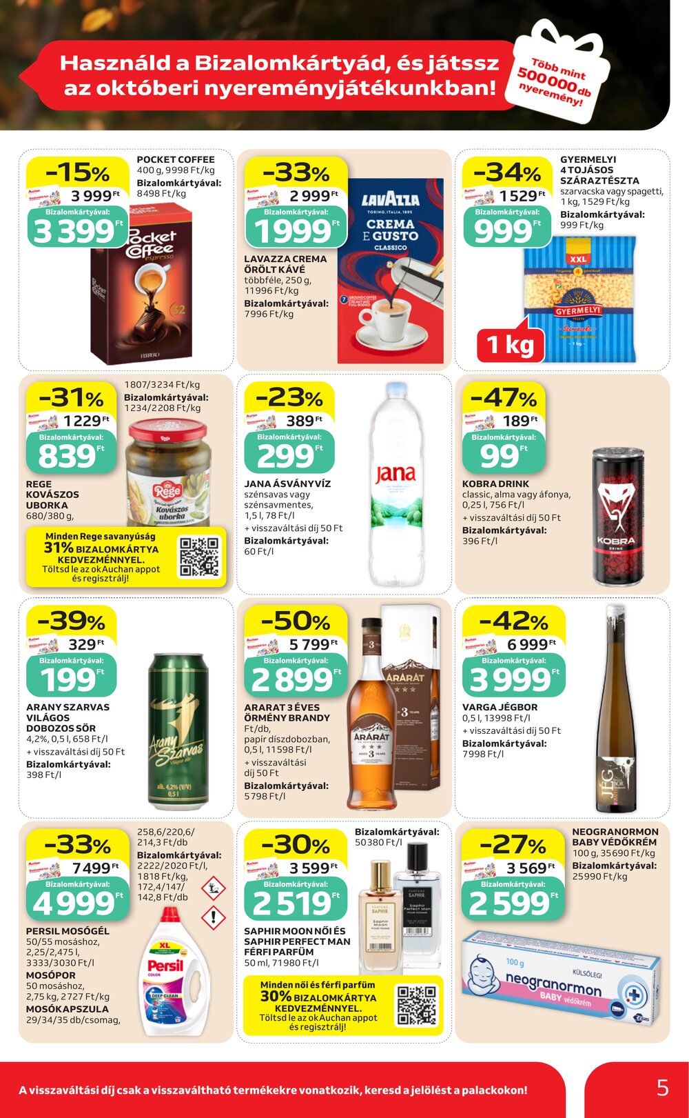 Auchan akciós újság 2026.10.01-től - 5. oldal.