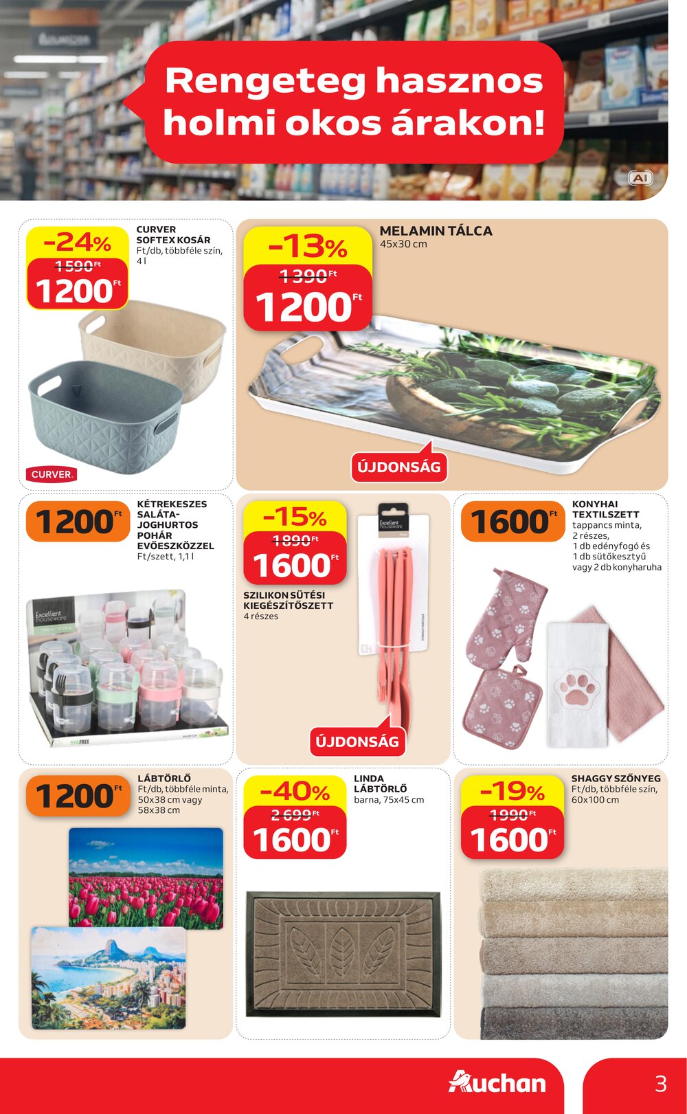 Auchan akciós újság 2026.10.01-től - 3. oldal.