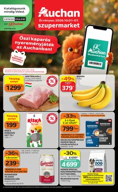 Auchan akciós újság 2026.10.01-től