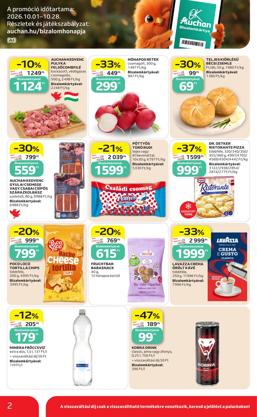Auchan akciós újság 2026.10.01-től - 2. oldal.