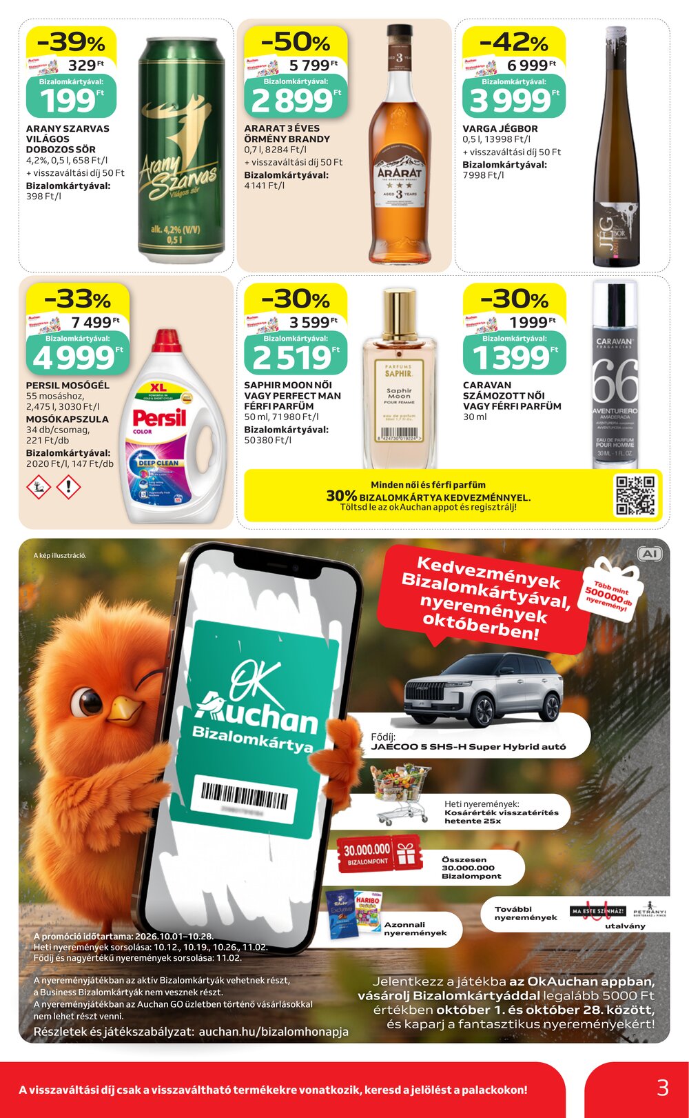 Auchan akciós újság 2026.10.01-től - 3. oldal.