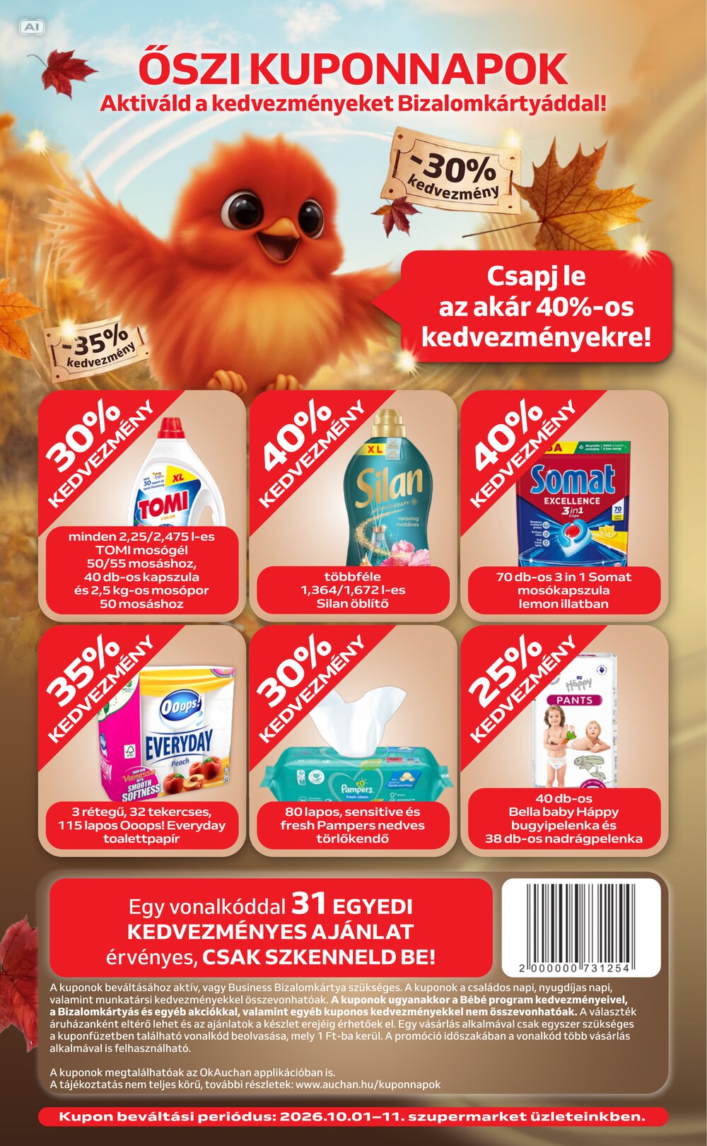Auchan akciós újság 2026.10.01-től - 4. oldal.