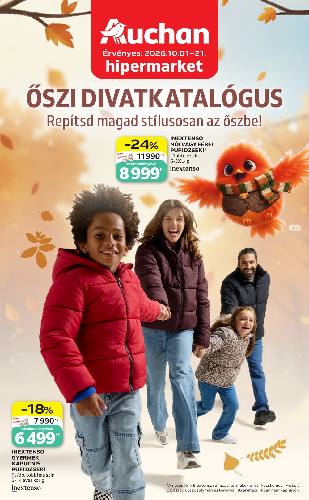 Auchan akciós újság 2026.10.01-től - 1. oldal.