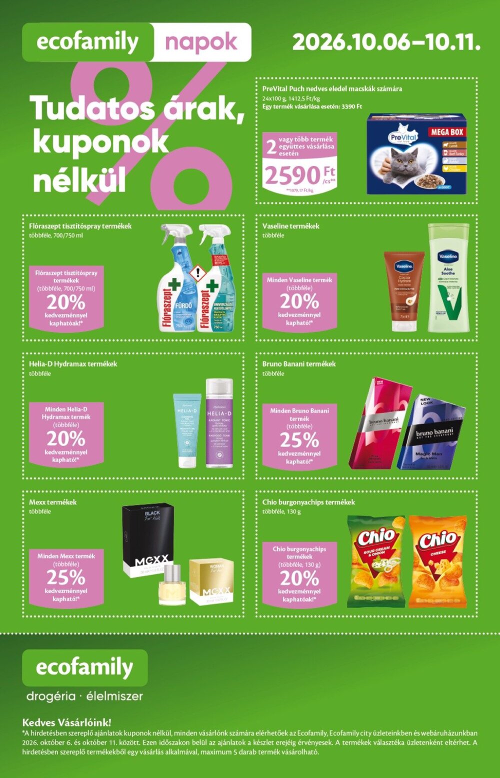 EcoFamily akciós újság 2026.10.01-től - 4. oldal.