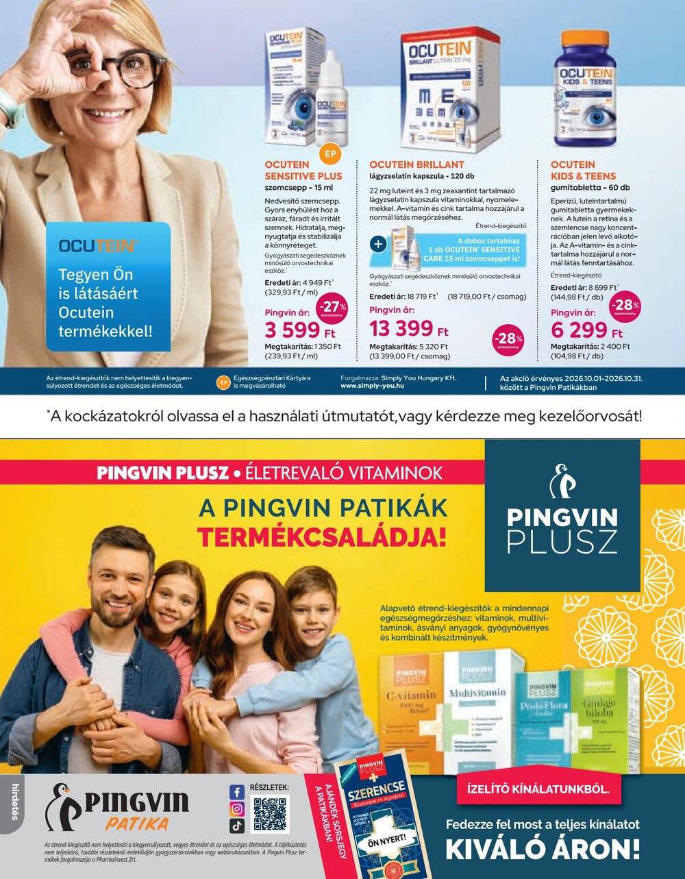 Pingvin Patika akciós újság 2026.10.01-től - 26. oldal.