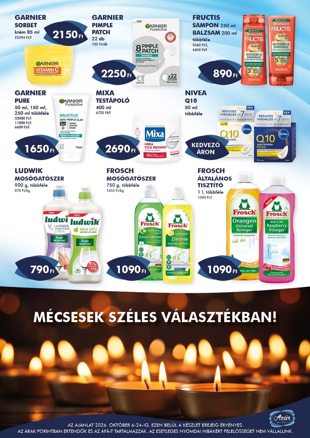 Azúr drogéria akciós újság 2026.10.01-től - 7. oldal.