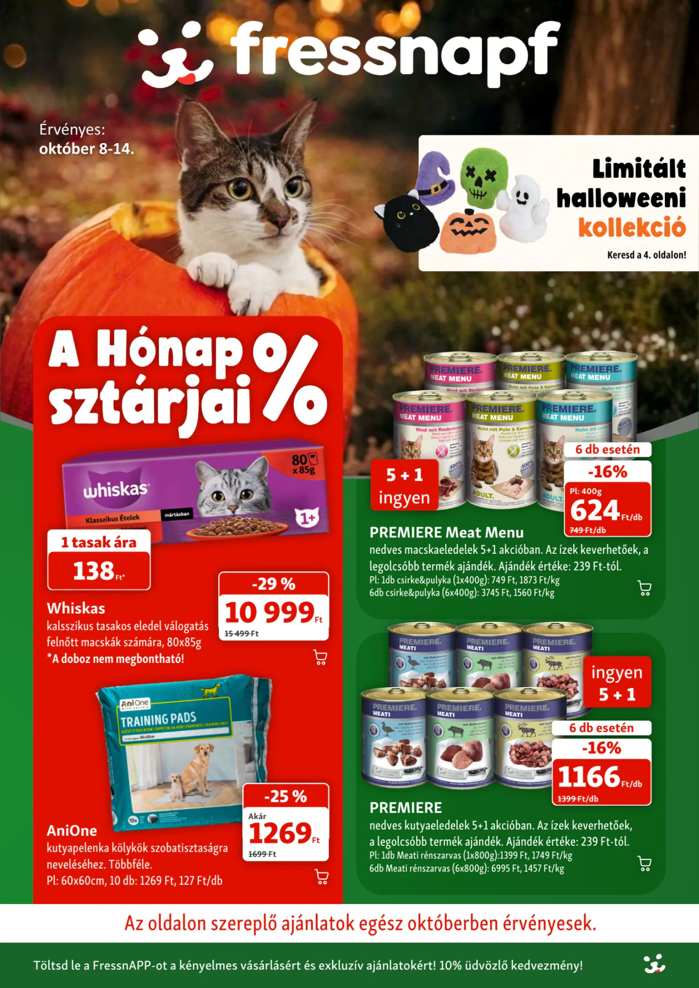 Fressnapf akciós újság 2026.10.01-től - 1. oldal.