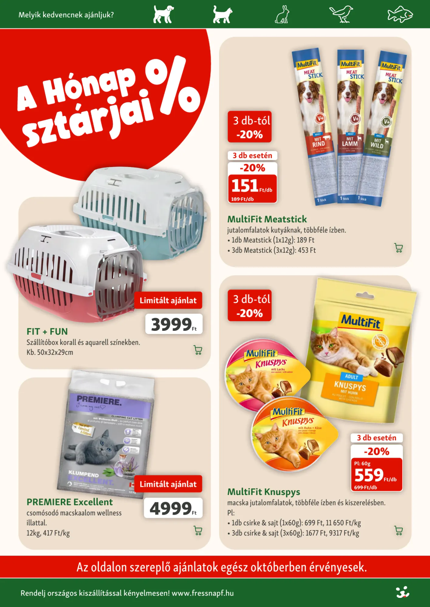 Fressnapf akciós újság 2026.10.01-től - 2. oldal.