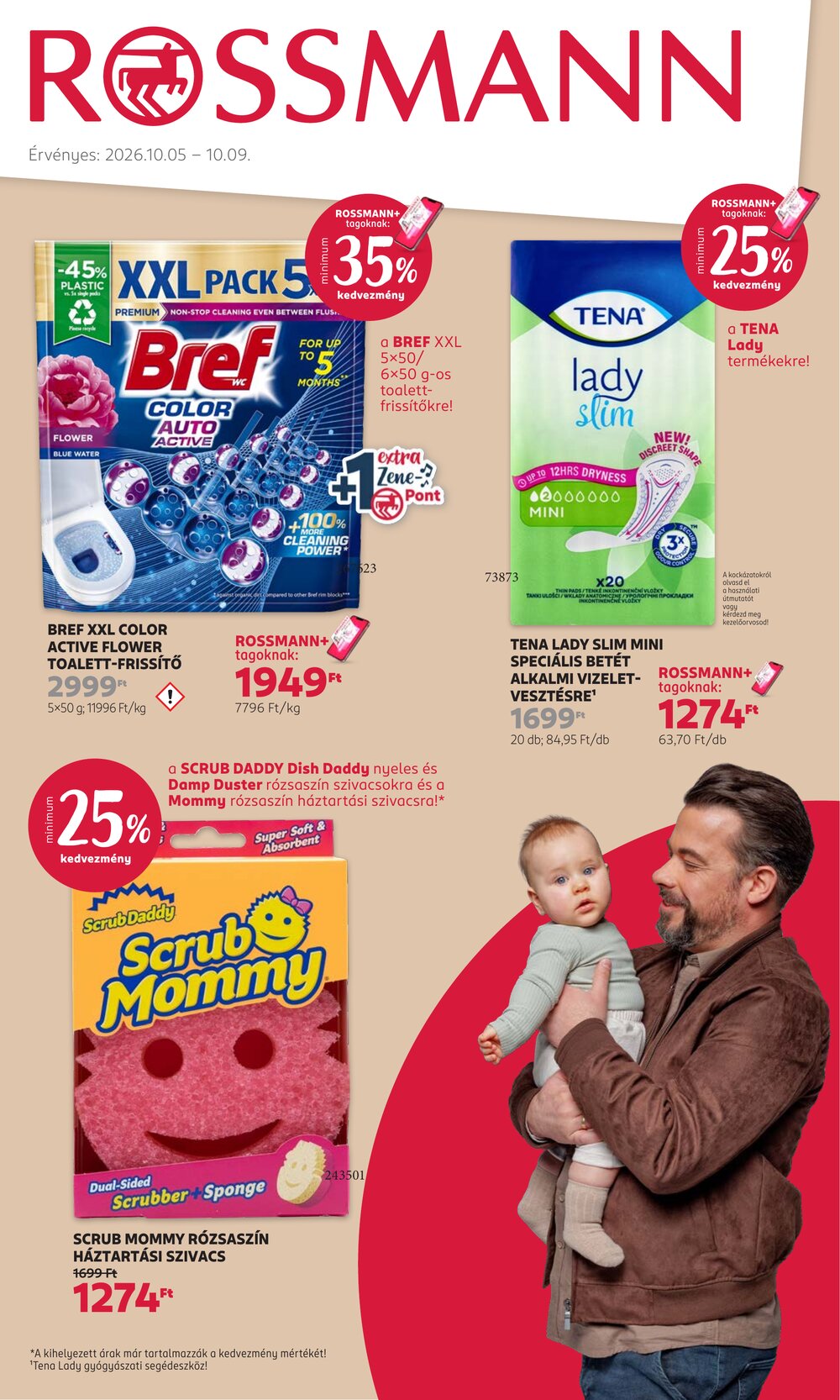 Rossmann akciós újság 2026.10.05-től - 1. oldal.