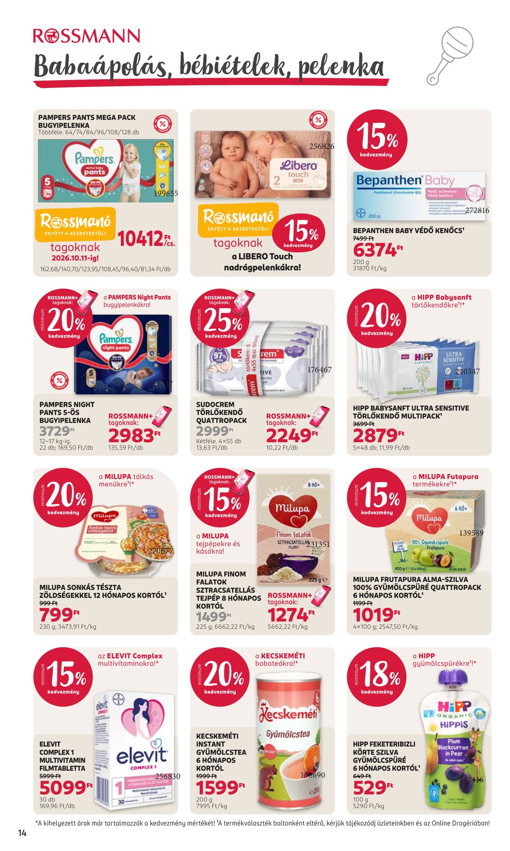 Rossmann akciós újság 2026.10.05-től - 16. oldal.