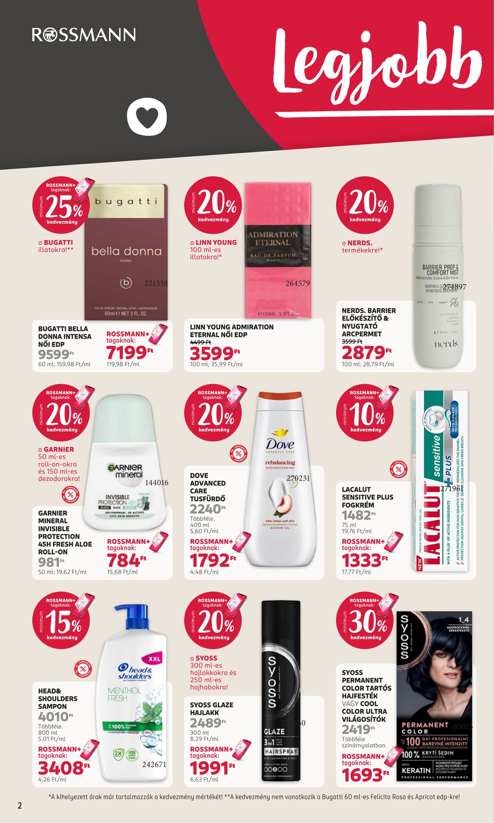 Rossmann akciós újság 2026.10.05-től - 2. oldal.