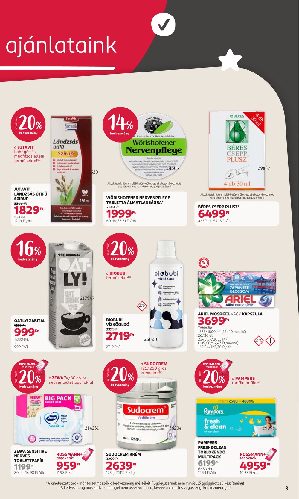 Rossmann akciós újság 2026.10.05-től - 3. oldal.