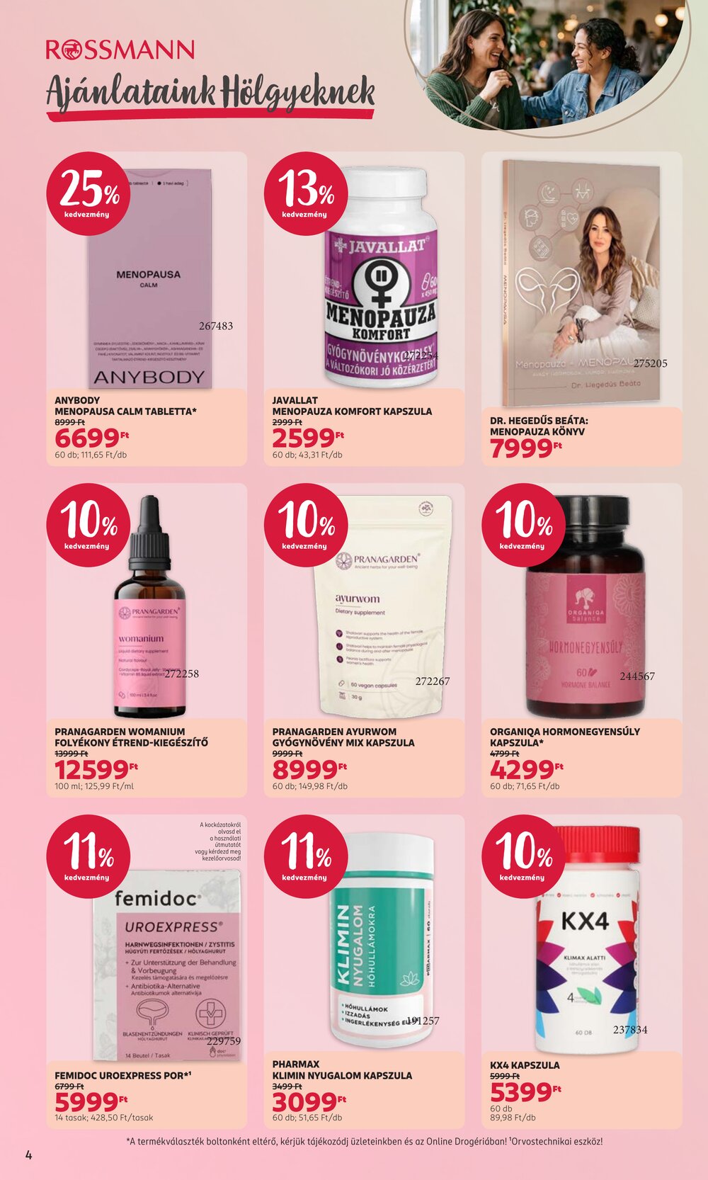 Rossmann akciós újság 2026.10.05-től - 4. oldal.