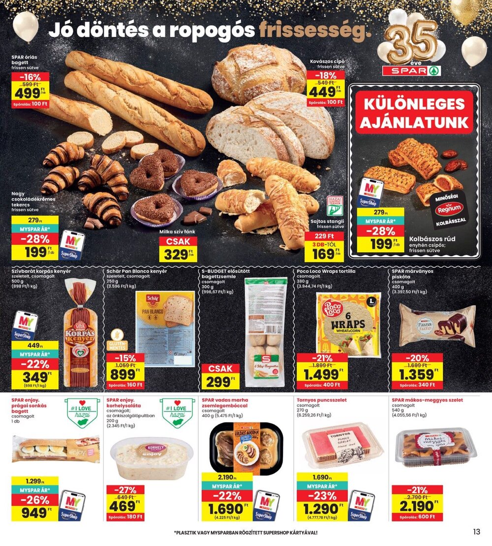 Interspar akciós újság 2026.10.08-tól - 13. oldal.