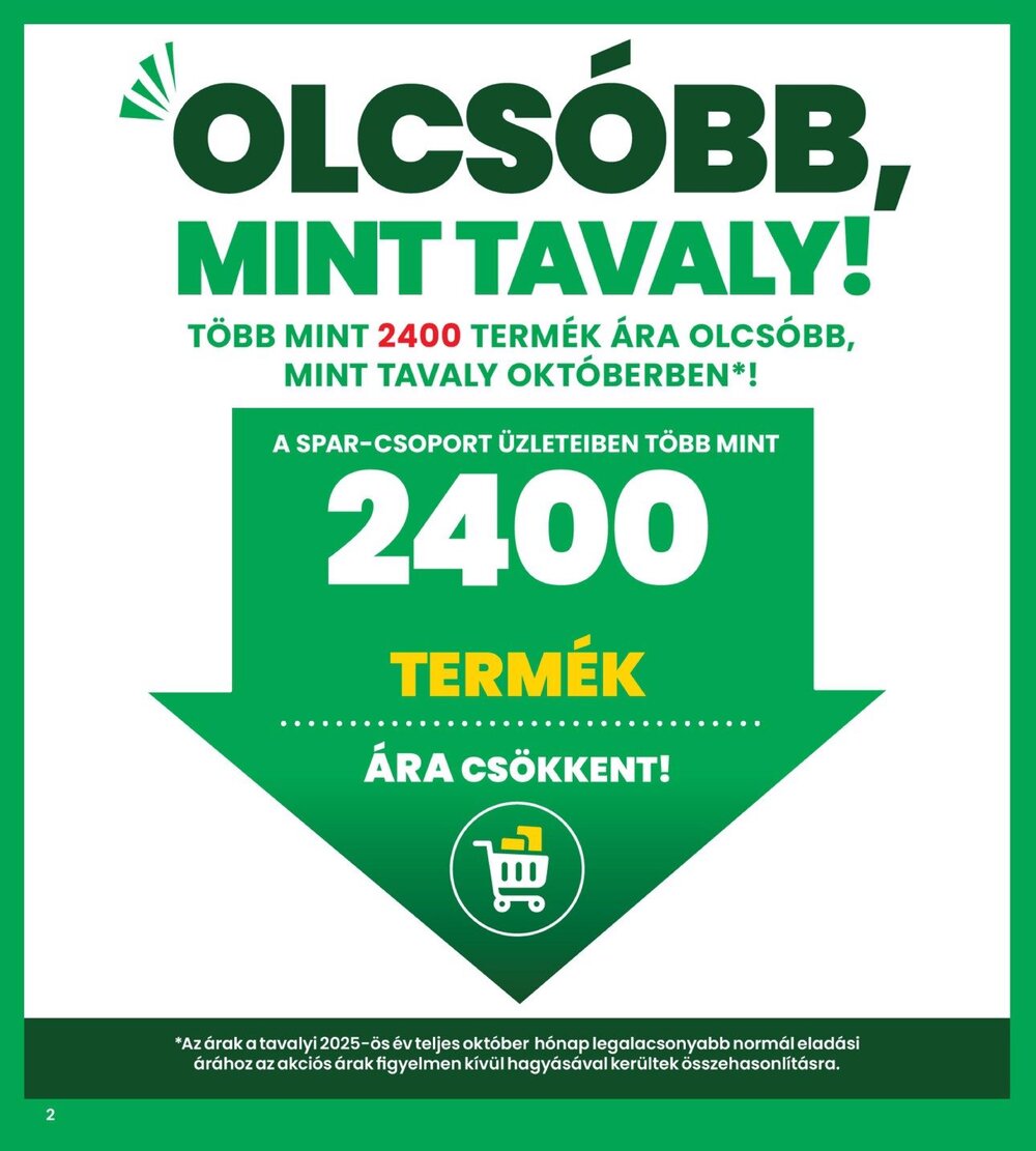Interspar akciós újság 2026.10.08-tól - 2. oldal.