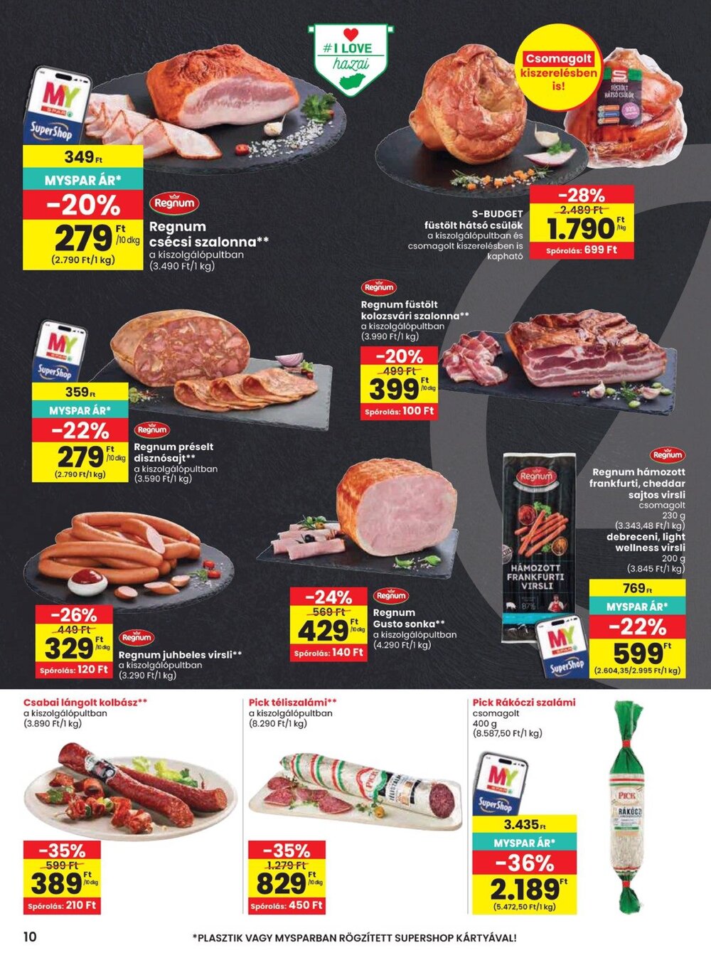 Spar akciós újság 2026.10.08-tól - 10. oldal.