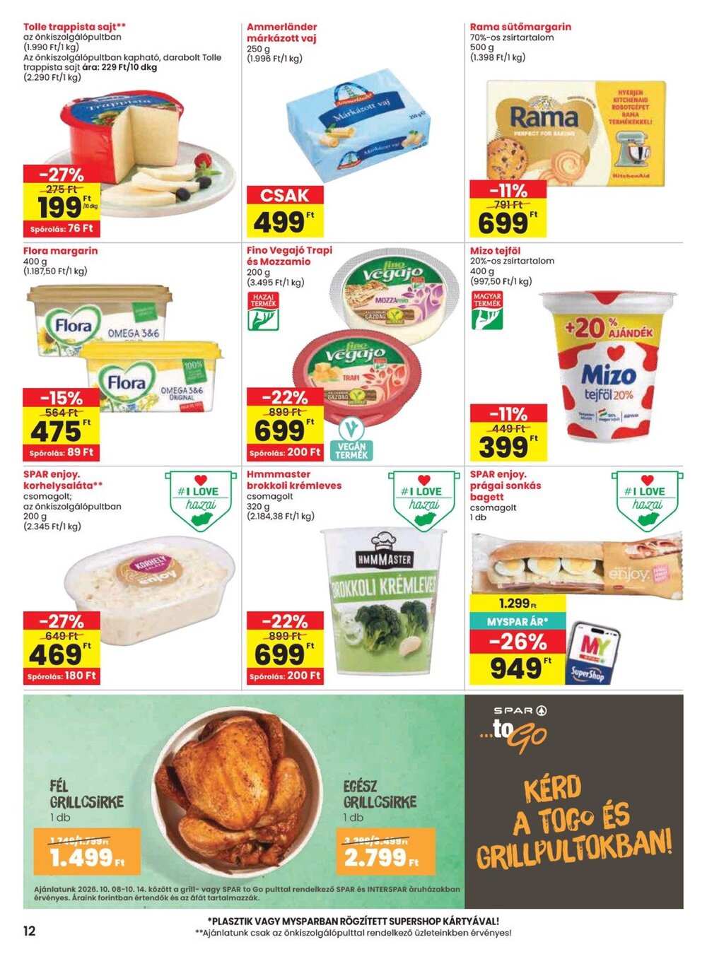 Spar akciós újság 2026.10.08-tól - 12. oldal.
