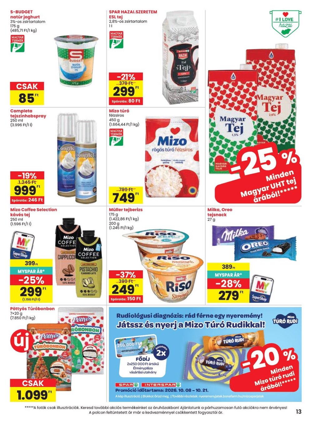 Spar akciós újság 2026.10.08-tól - 13. oldal.