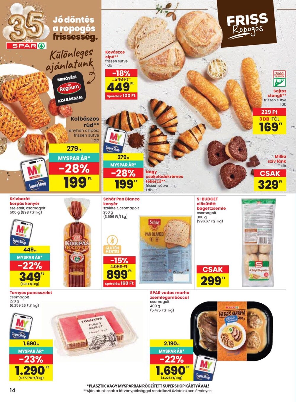 Spar akciós újság 2026.10.08-tól - 14. oldal.