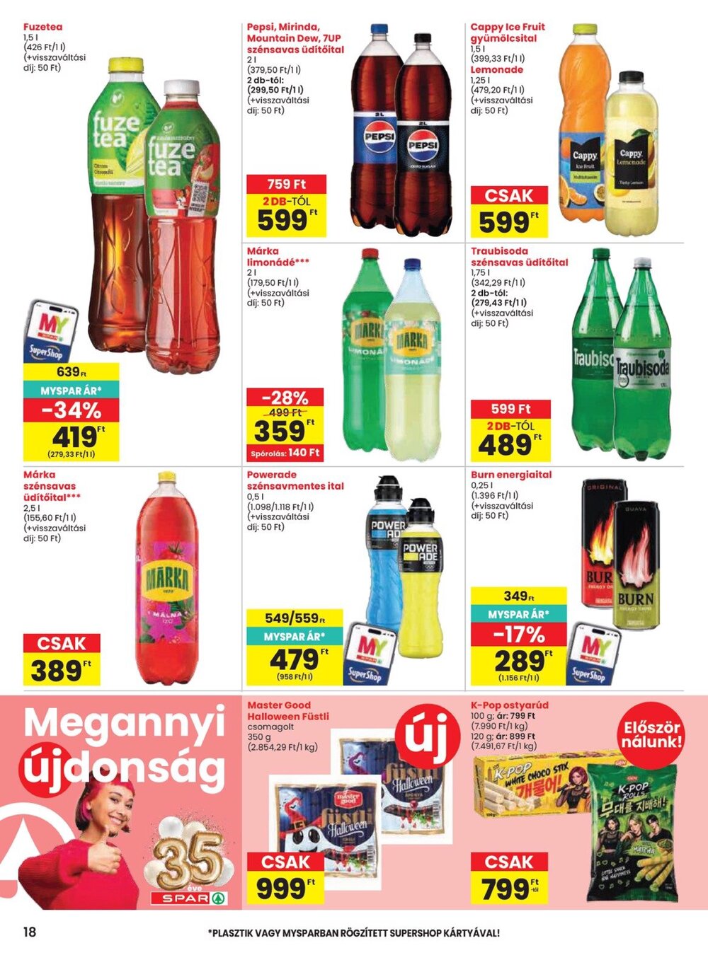 Spar akciós újság 2026.10.08-tól - 18. oldal.