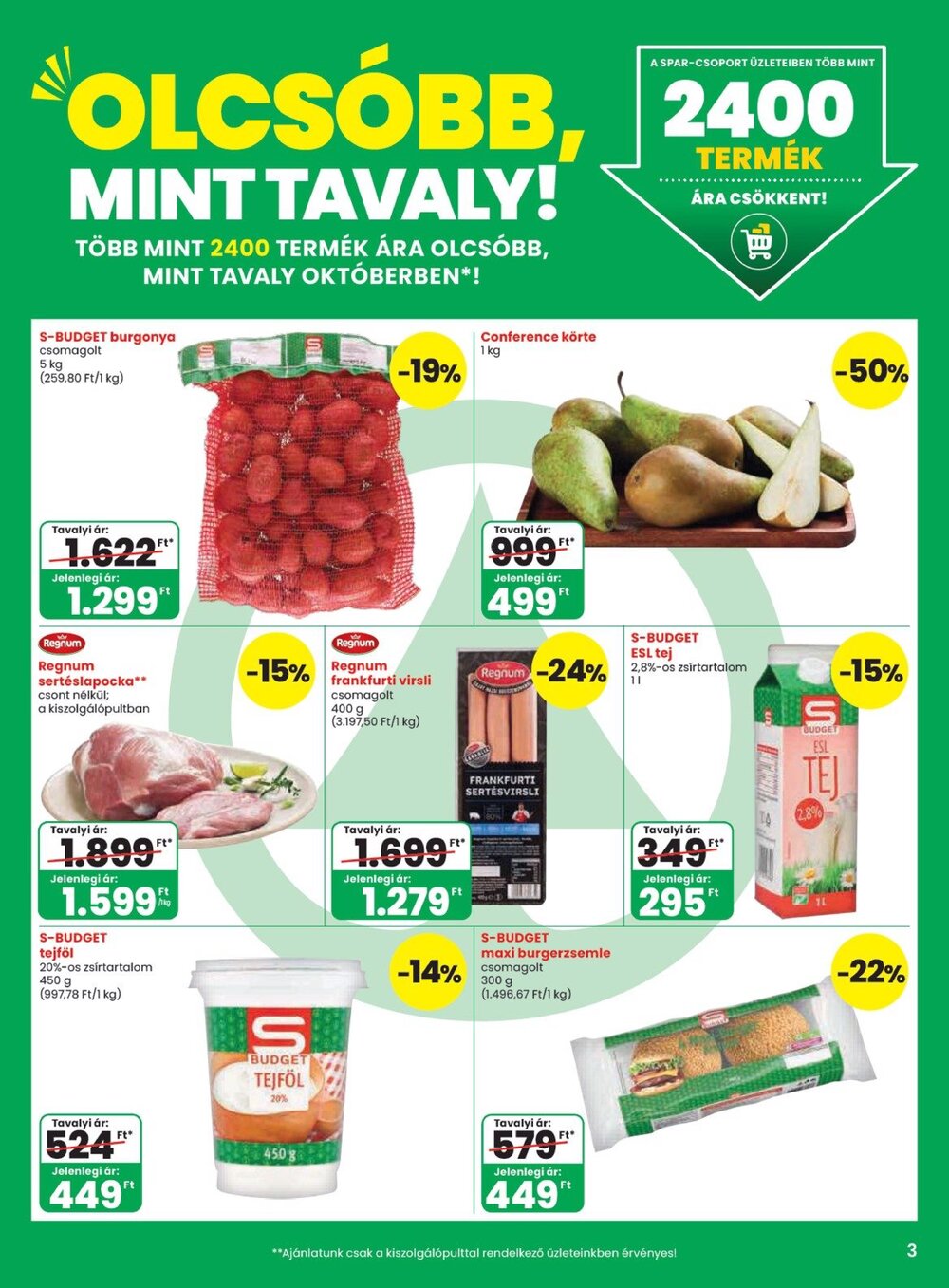 Spar akciós újság 2026.10.08-tól - 3. oldal.