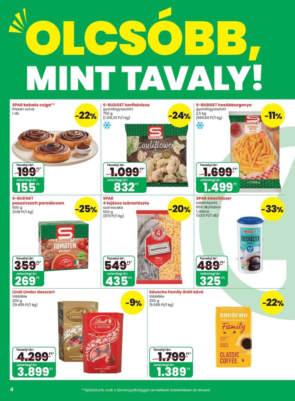 Spar akciós újság 2026.10.08-tól - 4. oldal.