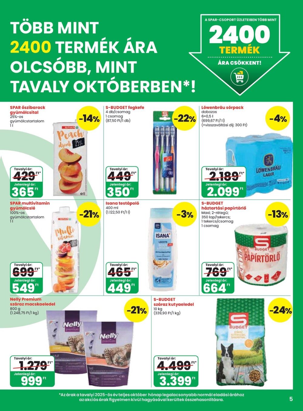 Spar akciós újság 2026.10.08-tól - 5. oldal.
