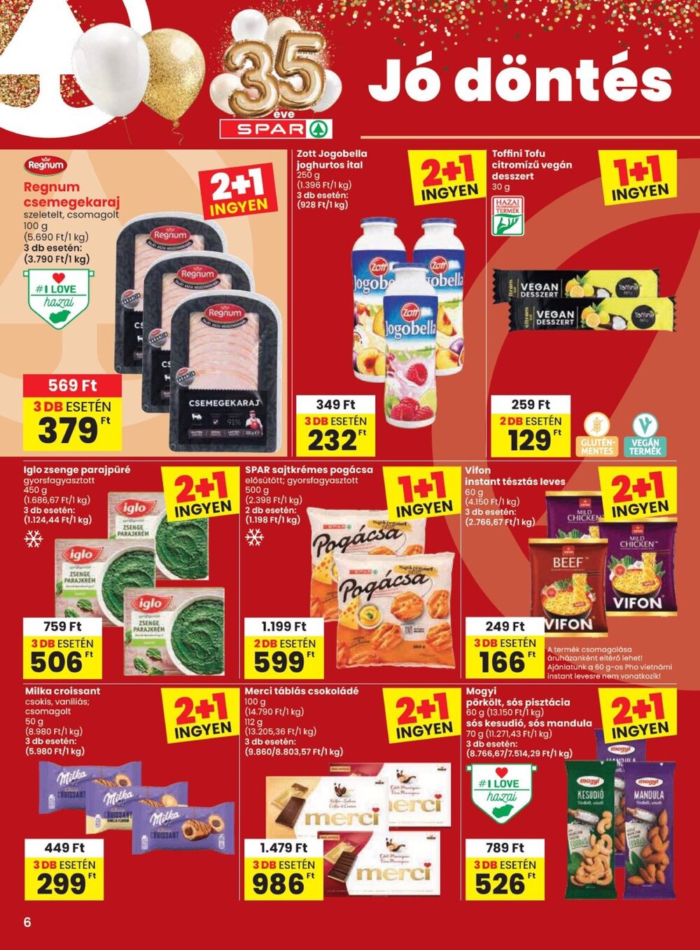 Spar akciós újság 2026.10.08-tól - 6. oldal.