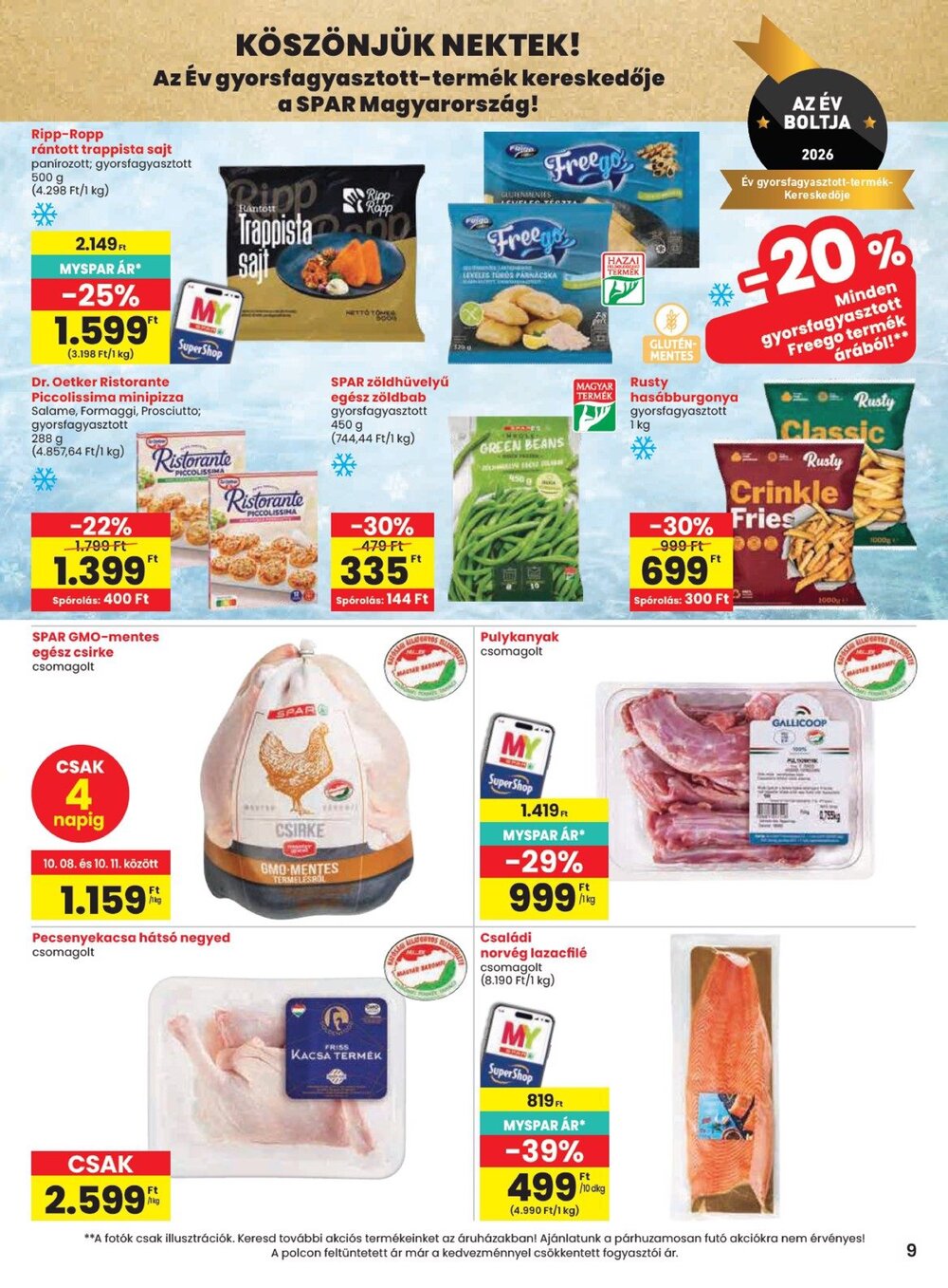 Spar akciós újság 2026.10.08-tól - 9. oldal.