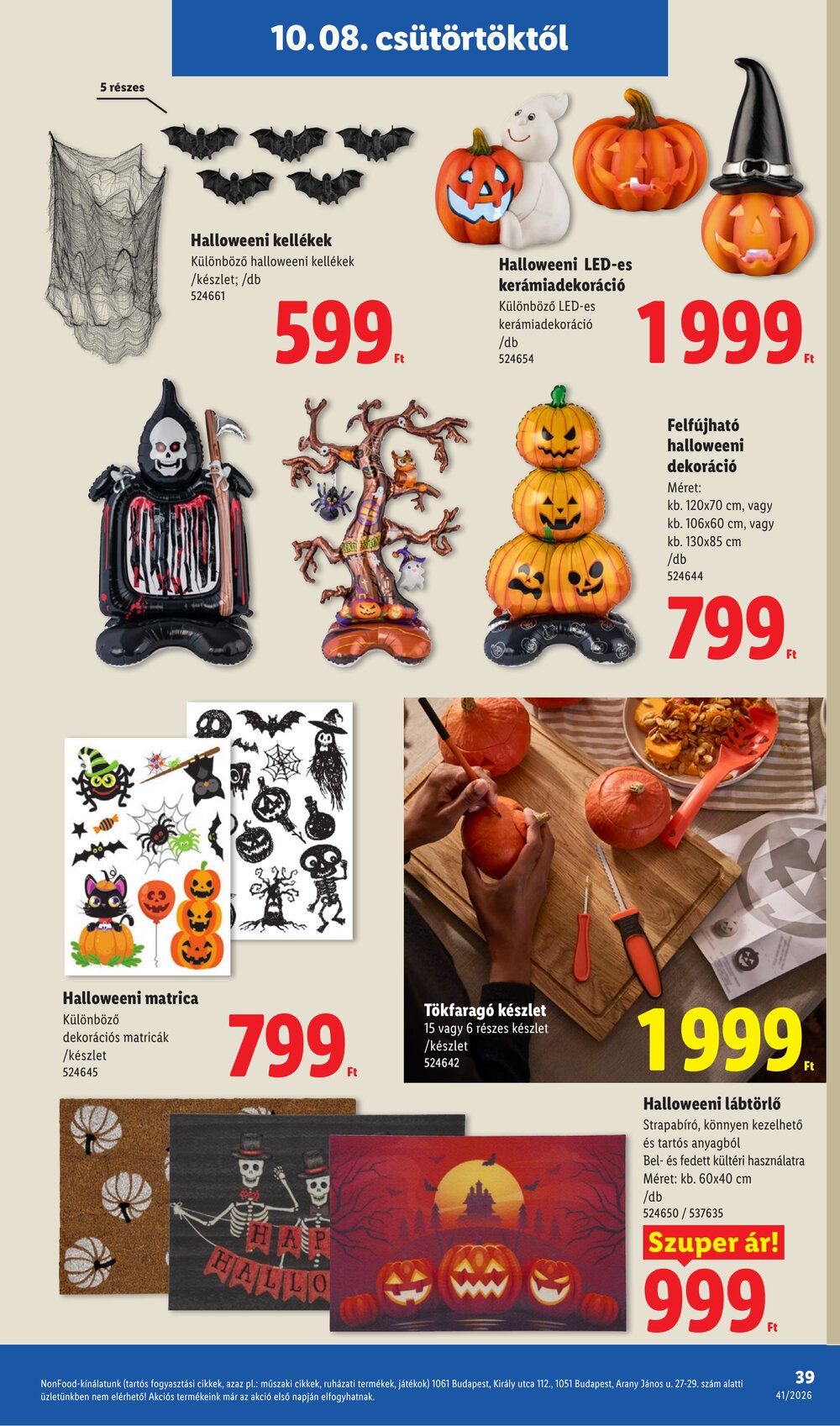 Lidl akciós újság 2026.10.08-tól - 39. oldal.