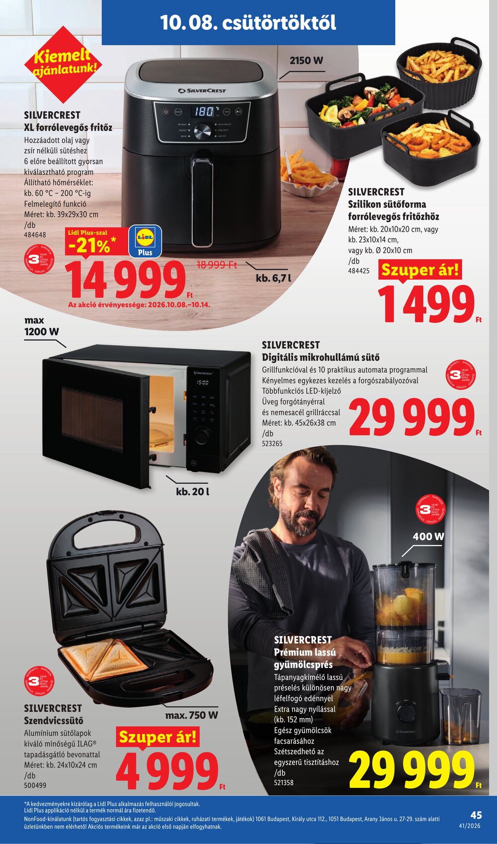 Lidl akciós újság 2026.10.08-tól - 45. oldal.