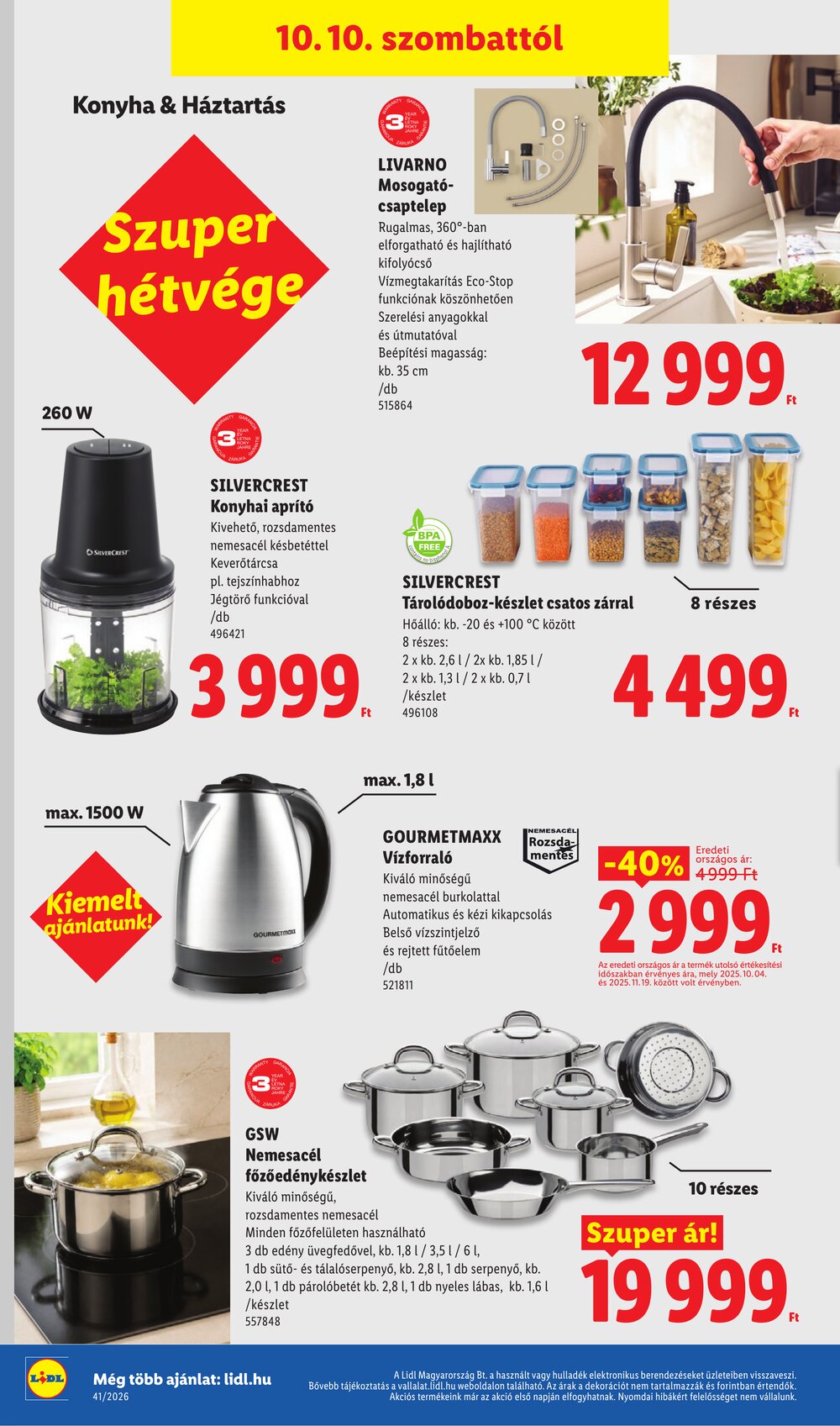 Lidl akciós újság 2026.10.08-tól - 56. oldal.