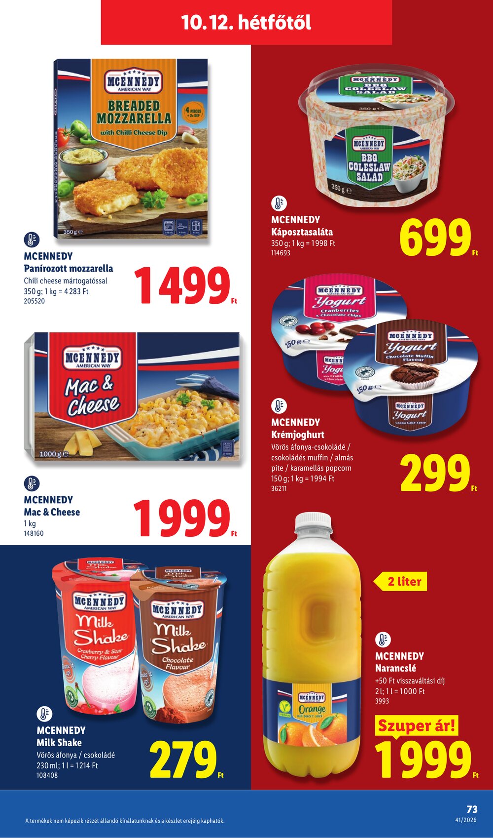 Lidl akciós újság 2026.10.08-tól - 73. oldal.