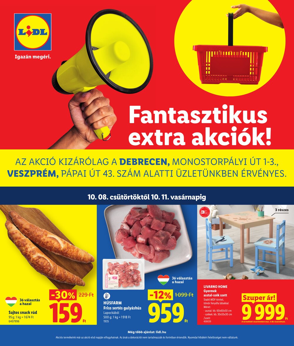 Lidl akciós újság 2026.10.08-tól - 1. oldal.