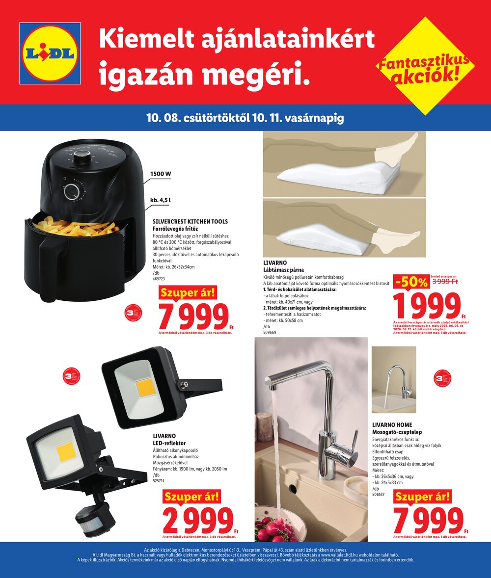 Lidl akciós újság 2026.10.08-tól - 4. oldal.