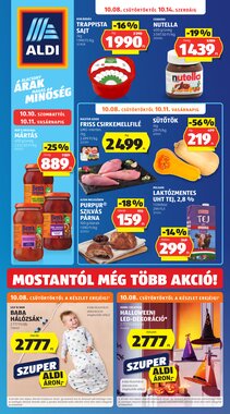 Aldi akciós újság 2026.10.08-tól