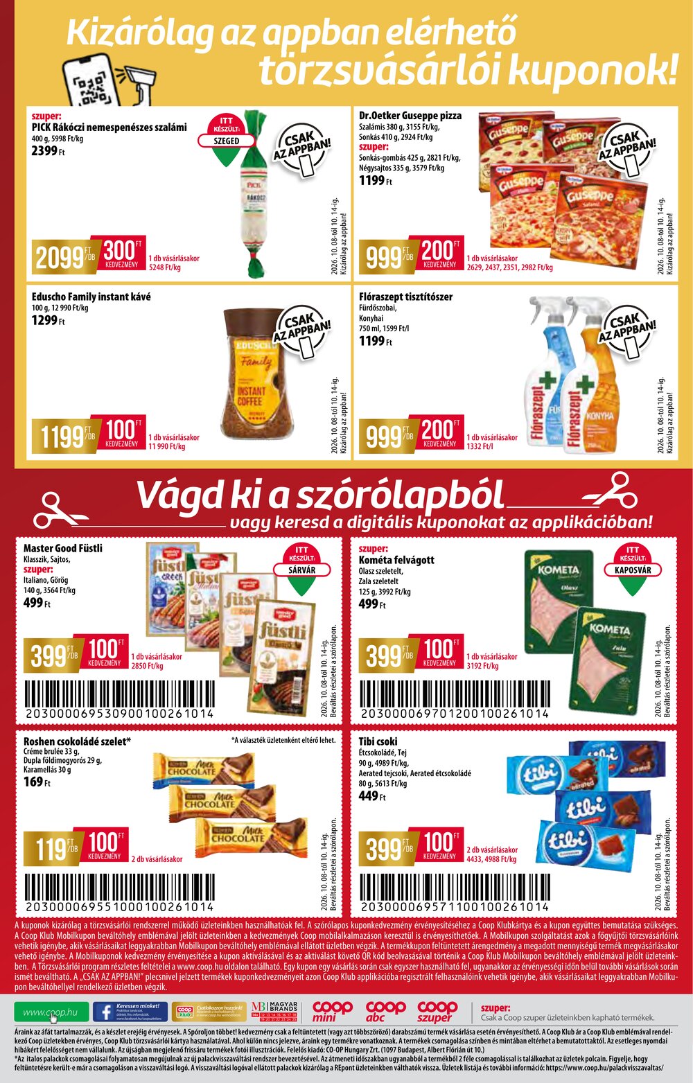 Coop akciós újság 2026.10.08-tól - 20. oldal.