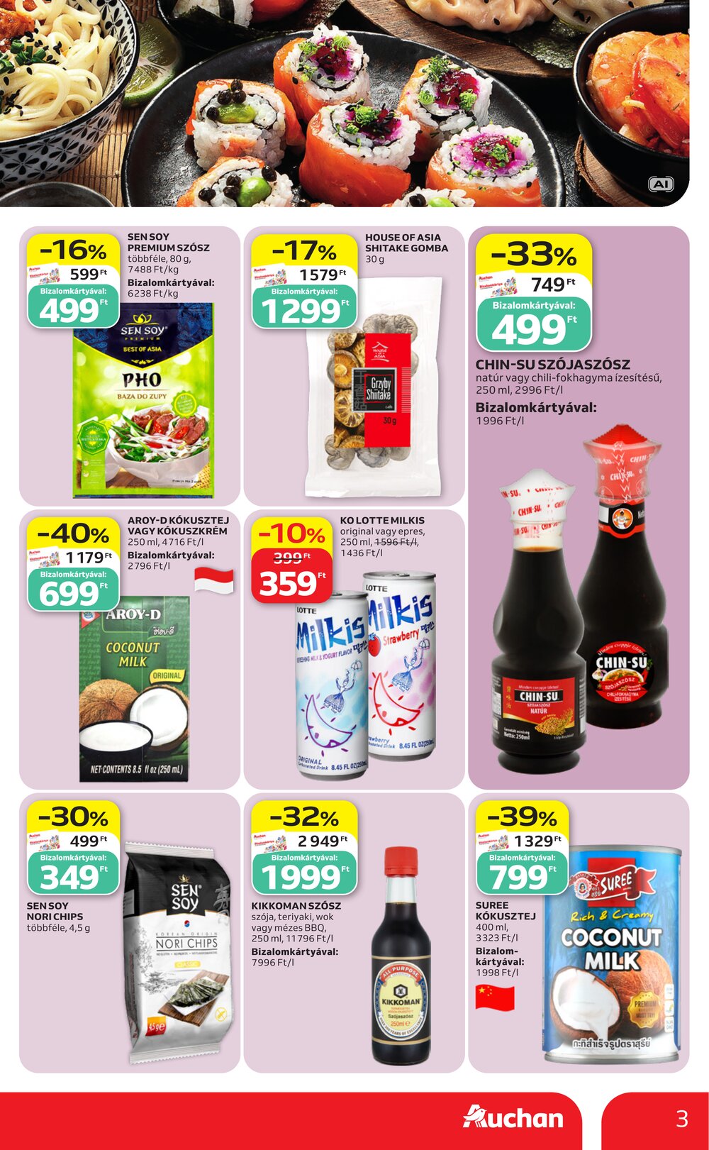 Auchan akciós újság 2026.10.08-tól - 3. oldal.